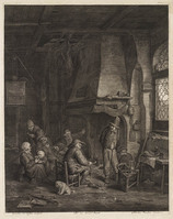 TvB G 3197
<br/>
Interieur met een gezelschap bij een openhaard (de schaatsers)
<br/>
<em>Visscher, Cornelis (1629-1658)</em>